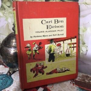 1960 Hardback Book Carl Ben Eielson Former Library Young Alaskan Pilot